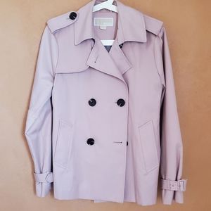 Michael kors pink short trench coat